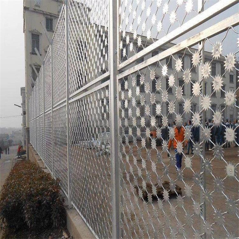 监狱太阳花刺片围网 - 安平县艾瑞金属丝网有限公司图片4